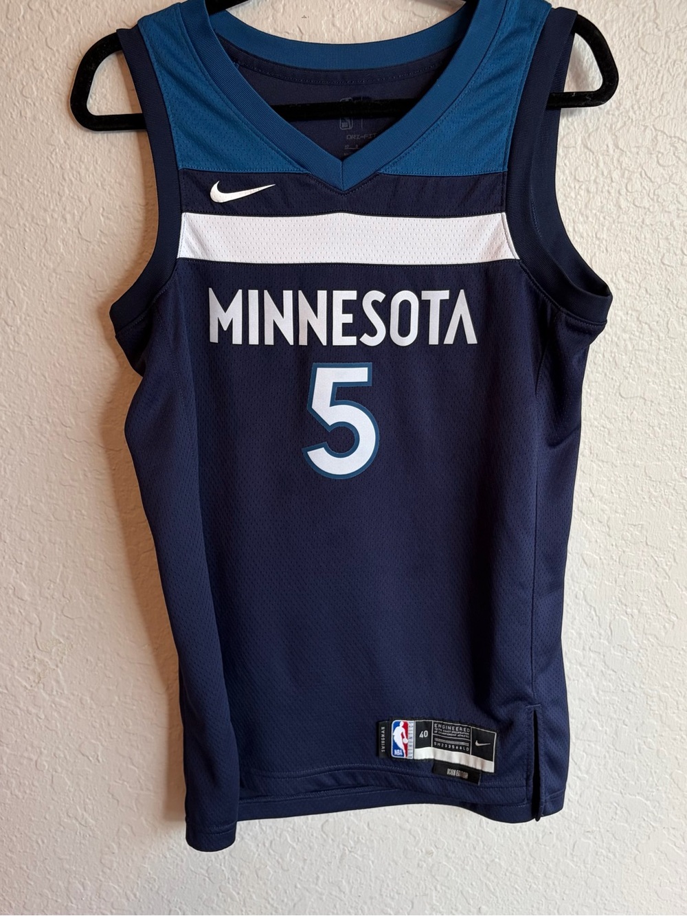 Nike Anthony Edwards #5 Minnesota Timberwolves Basketball Jersey - Men’s Small